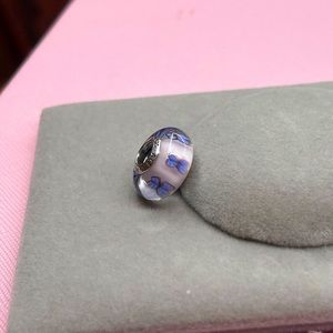 Authentic Pandora Butterfly Pink Murano Glass Charm